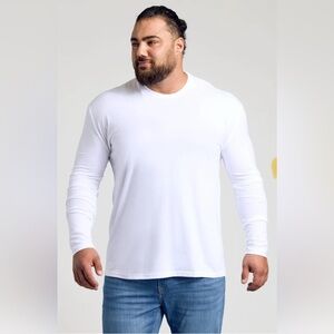 True Classic Long Sleeve Crew Neck white L